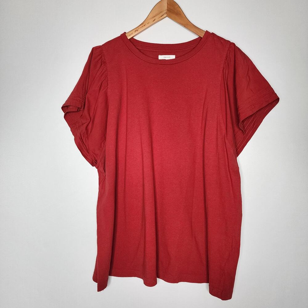 🌻3 for $18 Maurices Red Short Sleeve T shirt Top Women's Size 1X